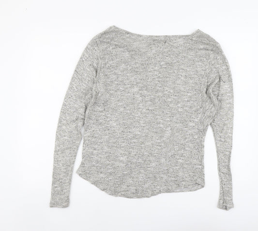 Womens UK Size 10 New Look Grey Pullover Jumper