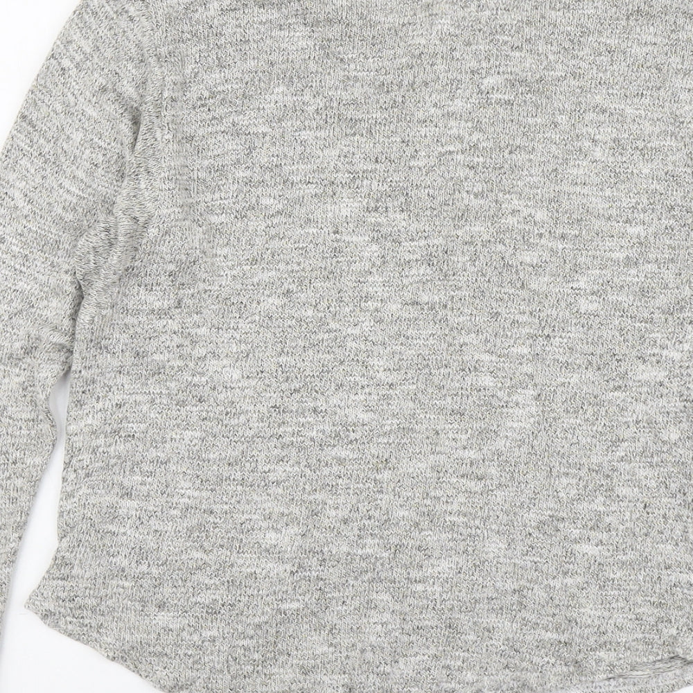 Womens UK Size 10 New Look Grey Pullover Jumper