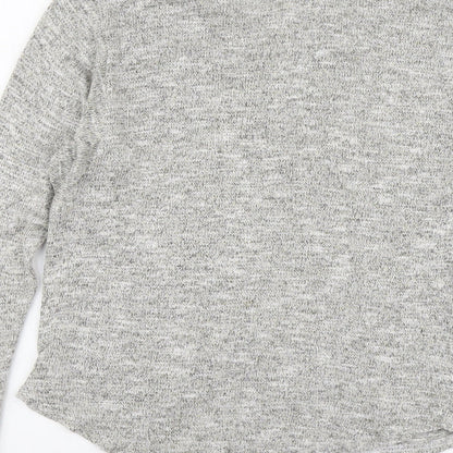 Womens UK Size 10 New Look Grey Pullover Jumper