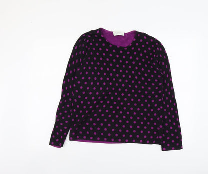 Womens UK Size M Jumper Black Pullover Jumper