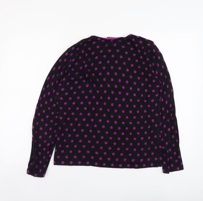 Womens UK Size M Jumper Black Pullover Jumper