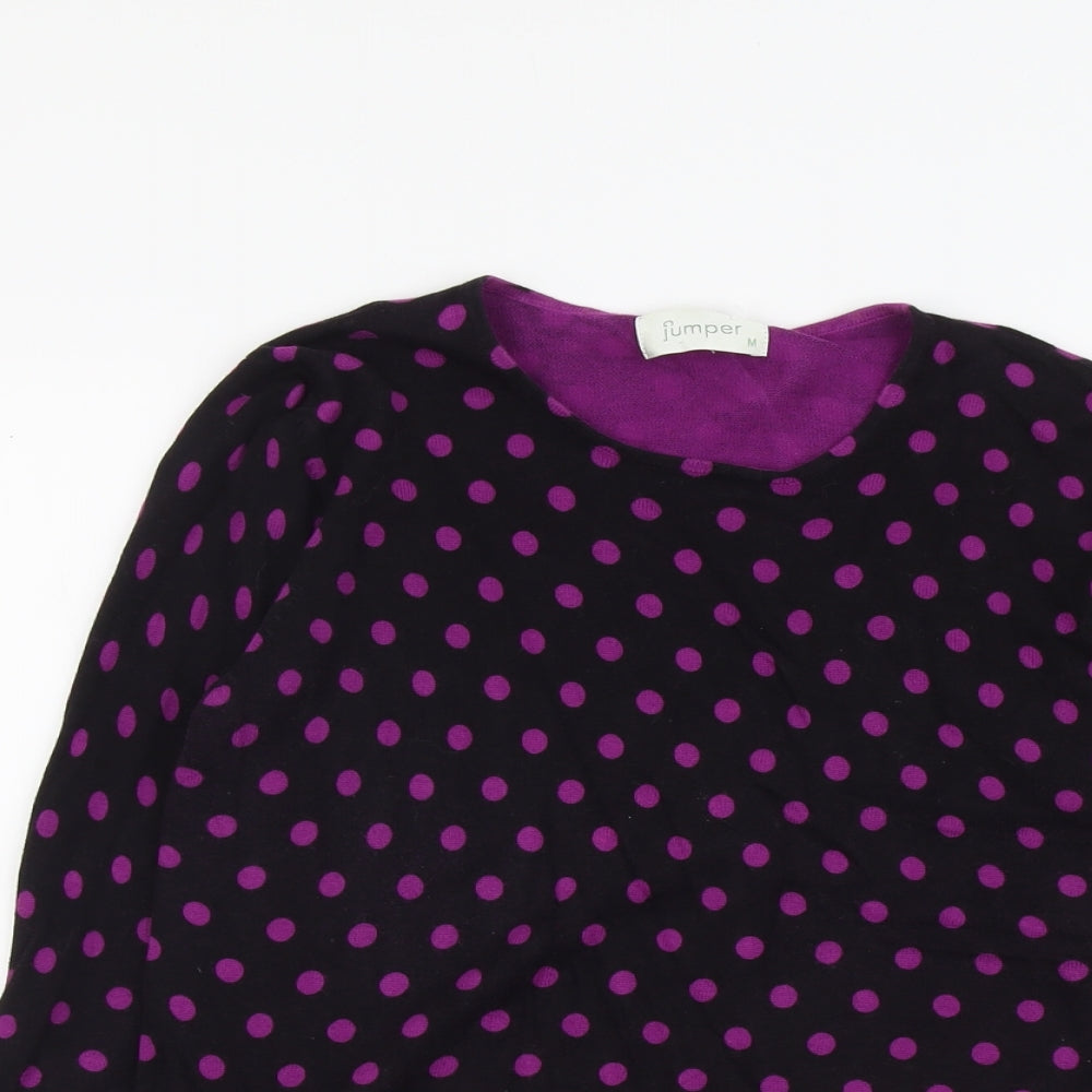 Womens UK Size M Jumper Black Pullover Jumper