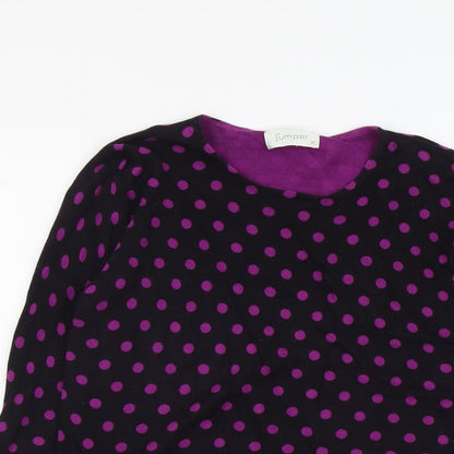 Womens UK Size M Jumper Black Pullover Jumper