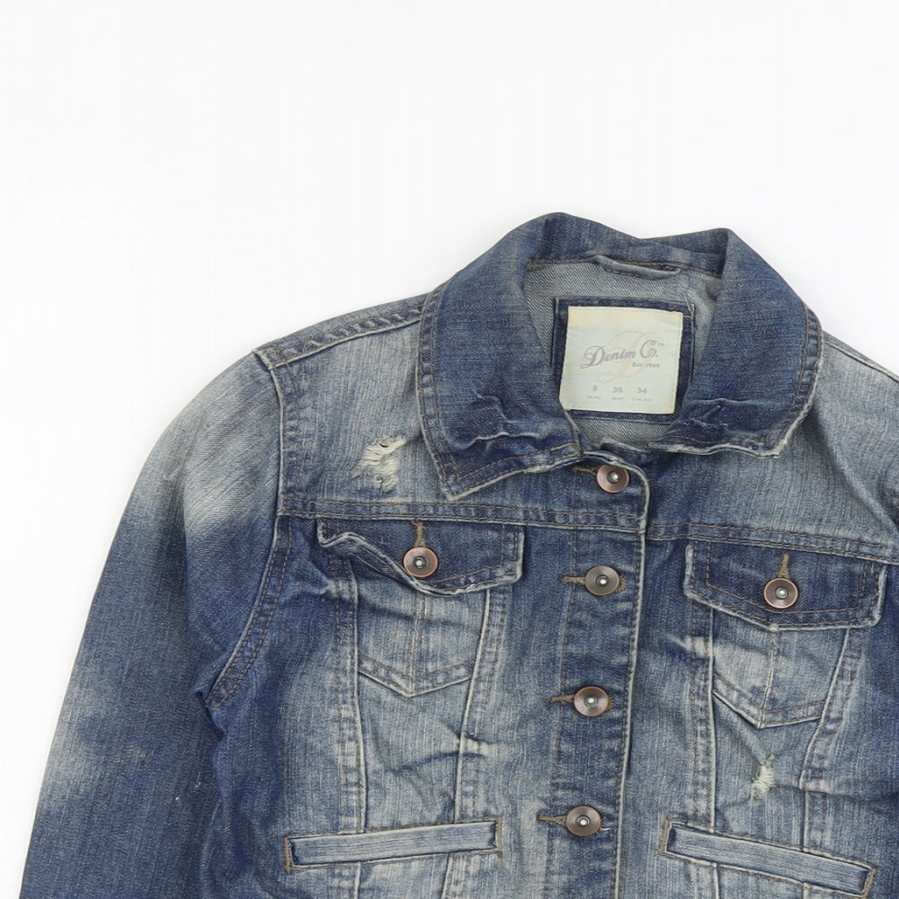 Womens UK Size 8 Denim & Co. Blue Jacket