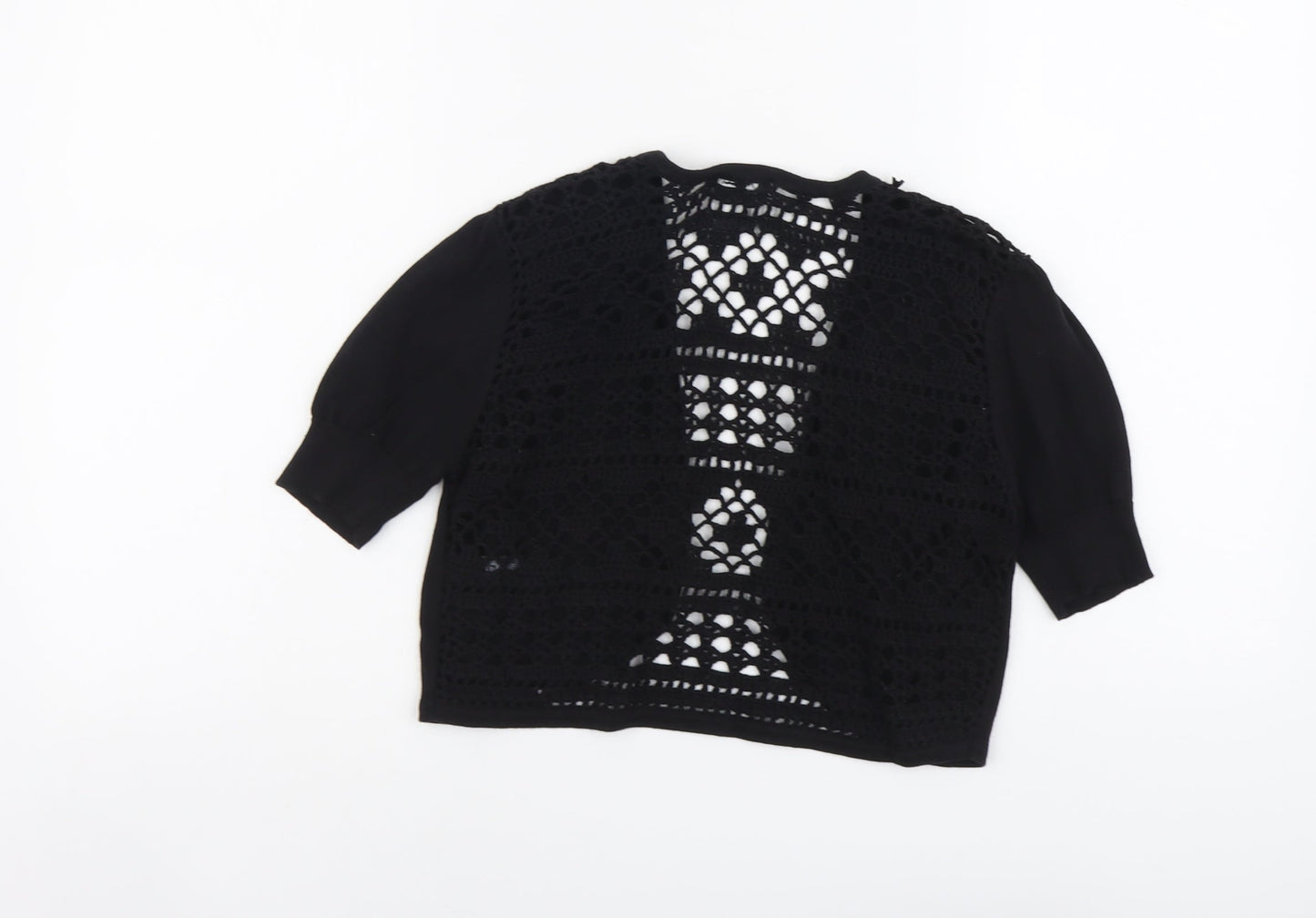 Womens UK Size M M&Co Black Cardigan Jumper