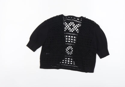 Womens UK Size M M&Co Black Cardigan Jumper
