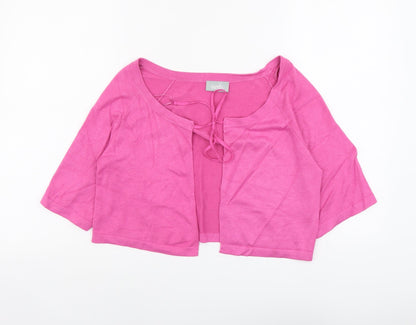 Womens UK Size M Wallis Pink Cardigan Jumper
