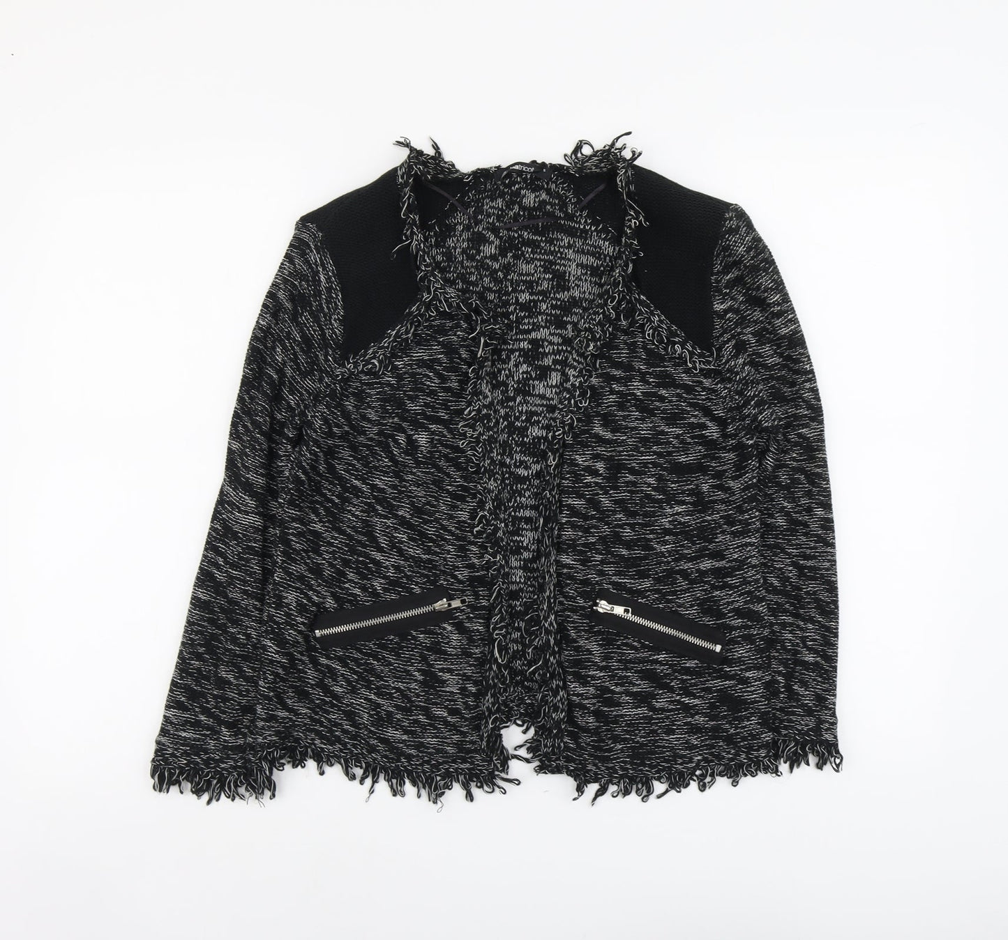 Gina Tricot Womens Black V-Neck Acrylic Cardigan Jumper Size S