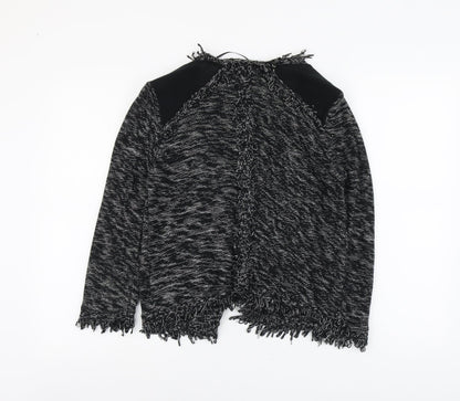 Gina Tricot Womens Black V-Neck Acrylic Cardigan Jumper Size S