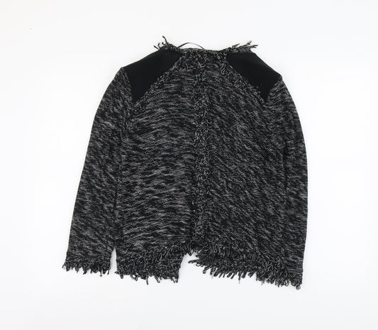 Gina Tricot Womens Black V-Neck Acrylic Cardigan Jumper Size S