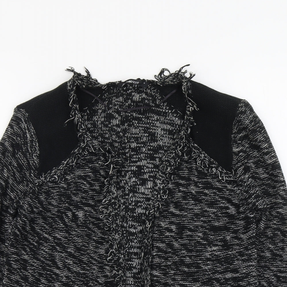 Gina Tricot Womens Black V-Neck Acrylic Cardigan Jumper Size S