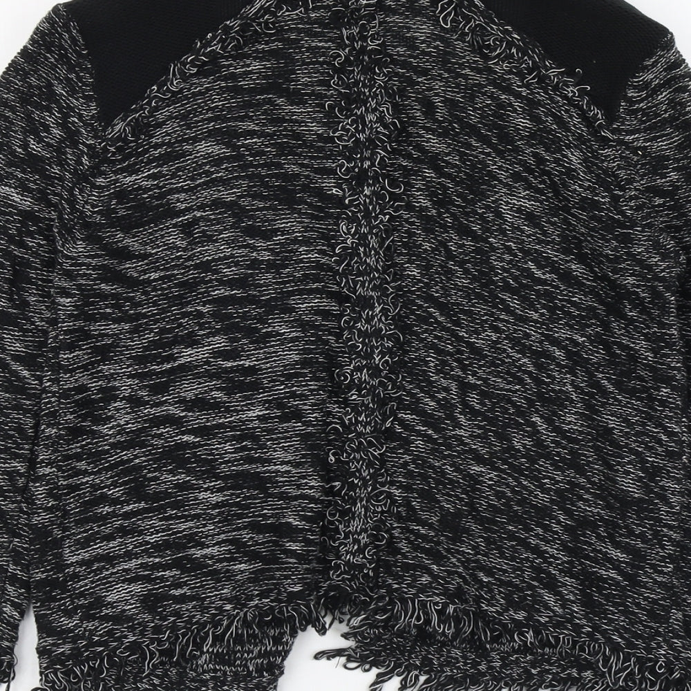 Gina Tricot Womens Black V-Neck Acrylic Cardigan Jumper Size S