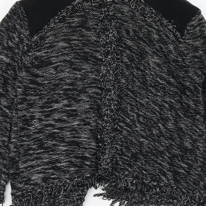 Gina Tricot Womens Black V-Neck Acrylic Cardigan Jumper Size S