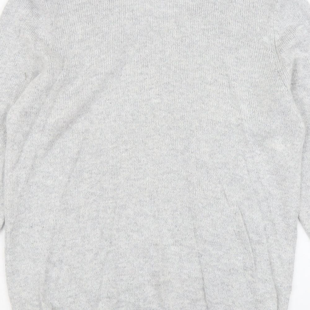 BHS Womens Grey Scoop Neck Viscose Pullover Jumper Size 14