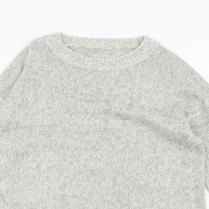 Womens UK Size S New Look Grey Pullover Jumper