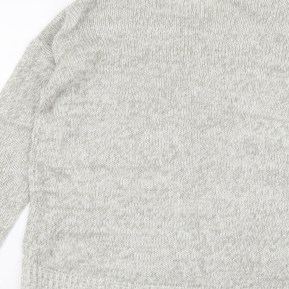 Womens UK Size S New Look Grey Pullover Jumper