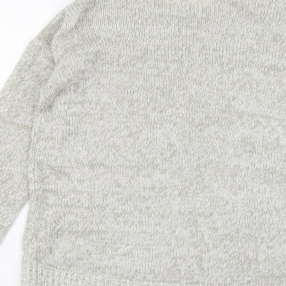 Womens UK Size S New Look Grey Pullover Jumper