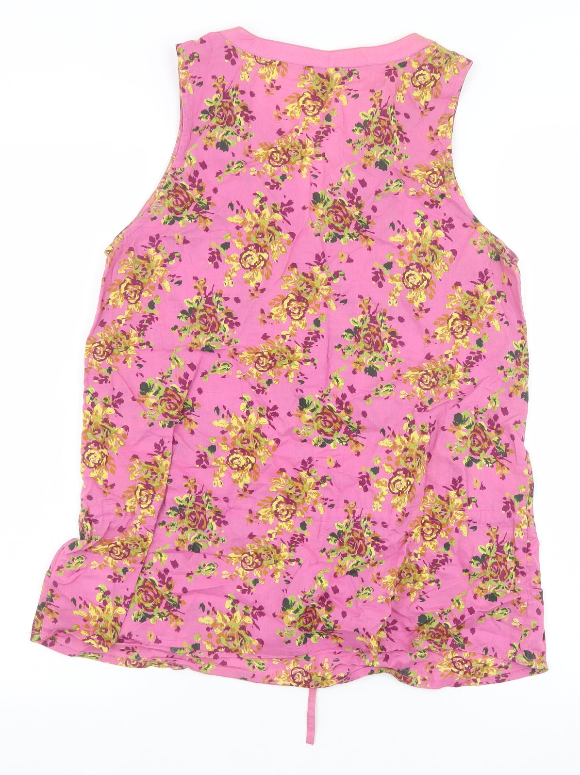 Womens UK Size 8 NEXT Pink Basic Tank