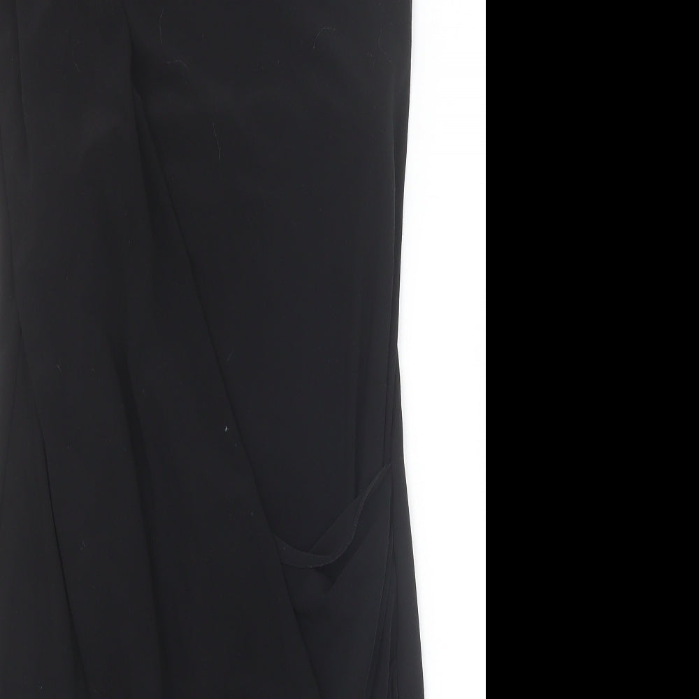 George Womens Black Polyester Pencil Dress Size 12 One Shoulder Pullover