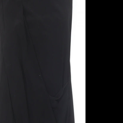 George Womens Black Polyester Pencil Dress Size 12 One Shoulder Pullover