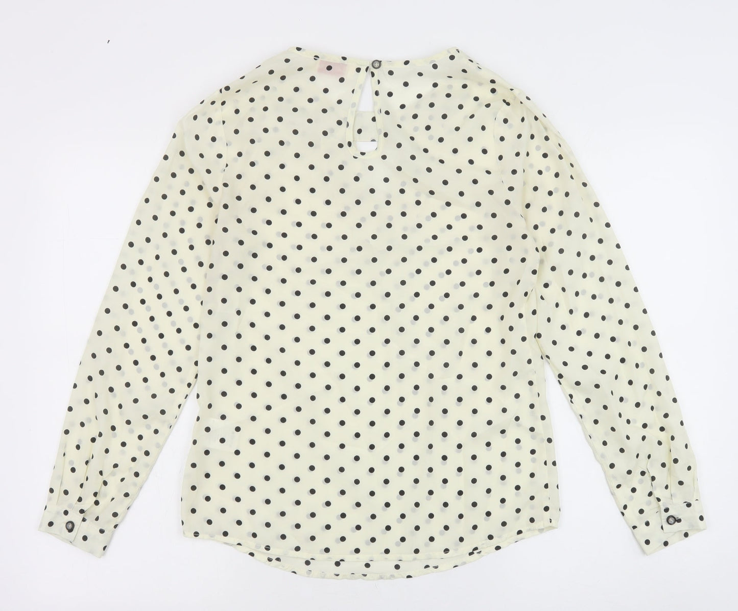 Womens UK Size 8 Louche Ivory Basic Blouse