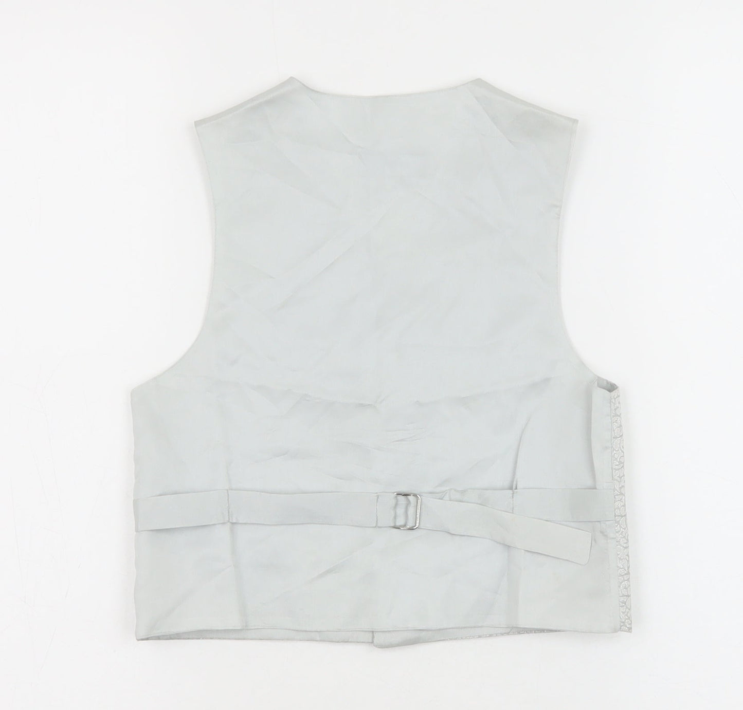 Pearce Fionda Boys Silver Geometric Jacket Waistcoat Size 5-6 Years Button