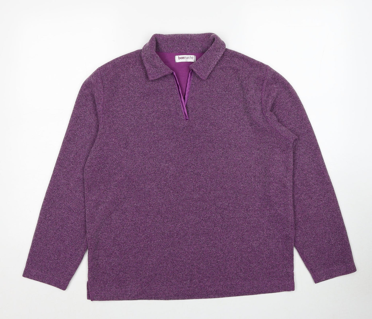 Bonmarché Womens Purple Polyester Pullover Sweatshirt Size S Pullover