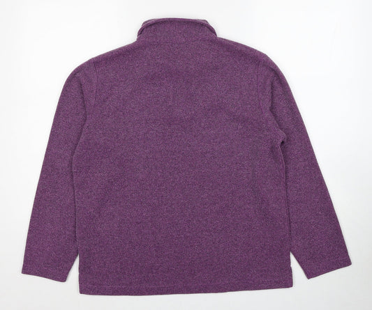 Bonmarché Womens Purple Polyester Pullover Sweatshirt Size S Pullover