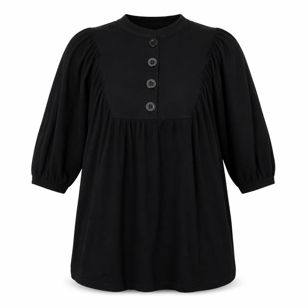 Womens UK Size 6 Topshop Black Basic T-Shirt