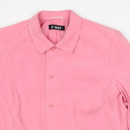 First Avenue Womens Pink Jacket Size 14 Button
