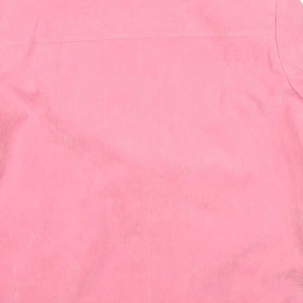 First Avenue Womens Pink Jacket Size 14 Button