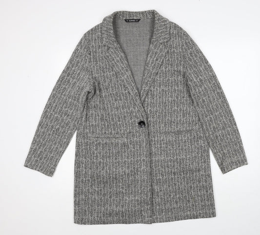 Womens UK Size M Dunnes Stores Grey Overcoat