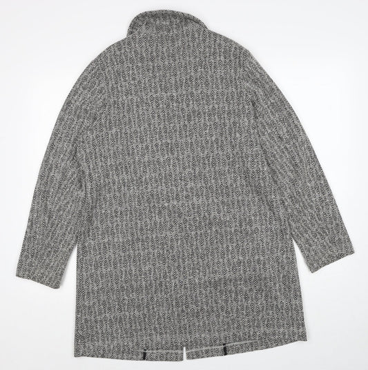 Womens UK Size M Dunnes Stores Grey Overcoat