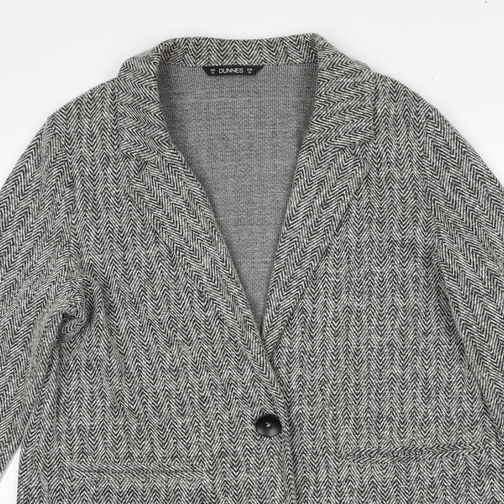 Womens UK Size M Dunnes Stores Grey Overcoat