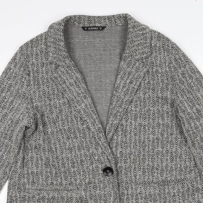 Womens UK Size M Dunnes Stores Grey Overcoat