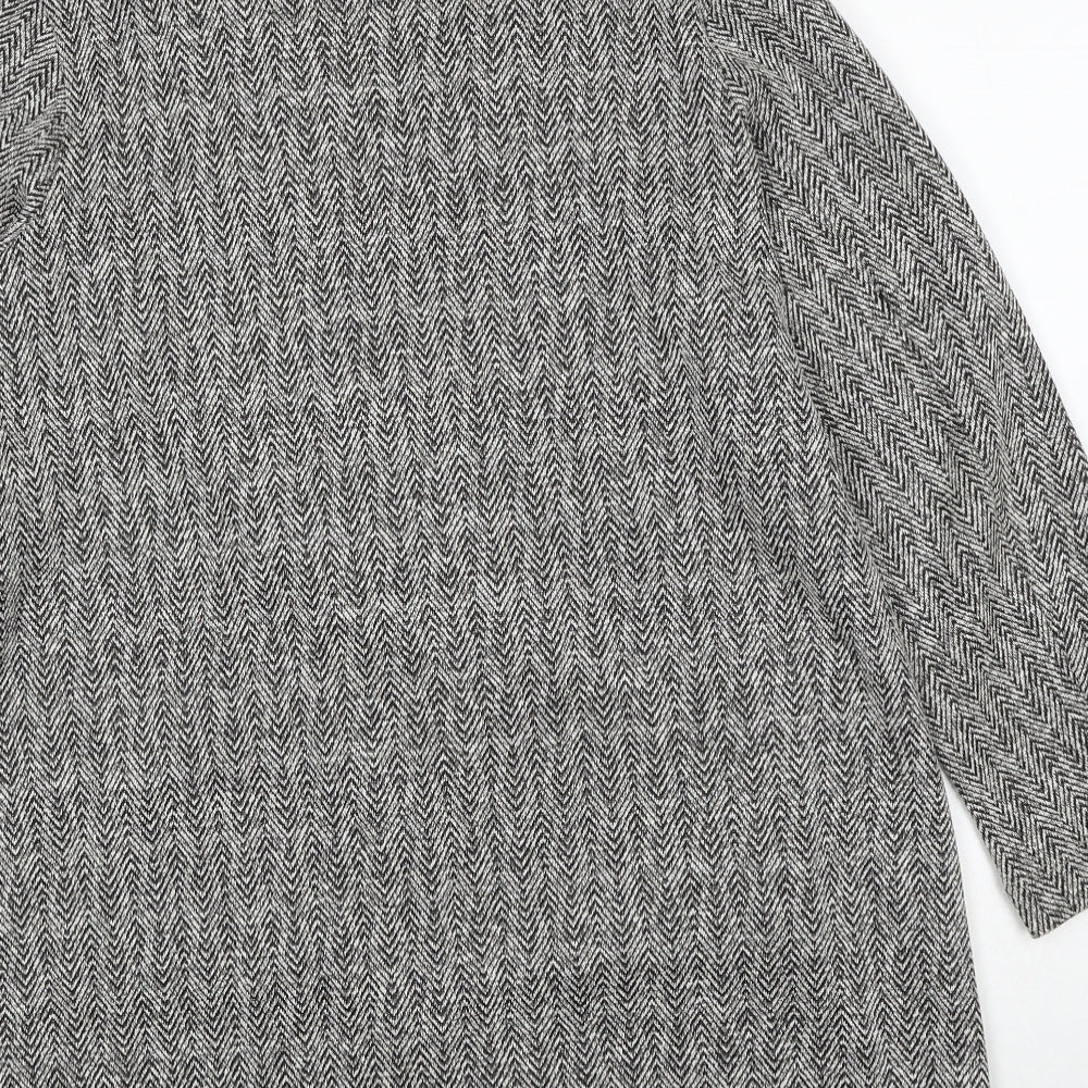 Womens UK Size M Dunnes Stores Grey Overcoat