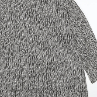Womens UK Size M Dunnes Stores Grey Overcoat