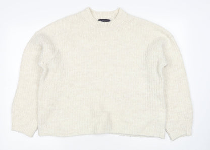 Womens UK Size 12 Marks and Spencer White Pullover Jumper