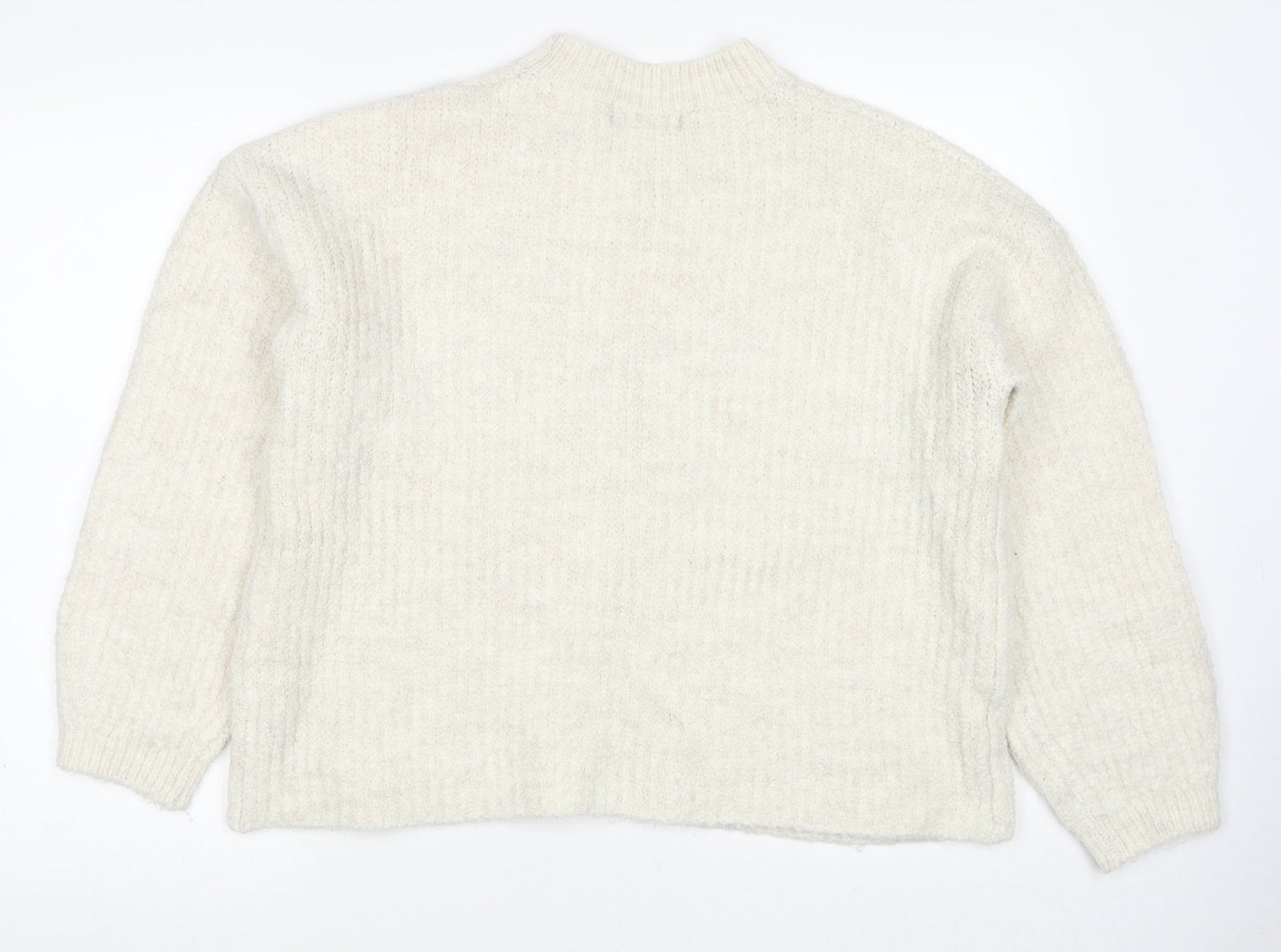 Womens UK Size 12 Marks and Spencer White Pullover Jumper