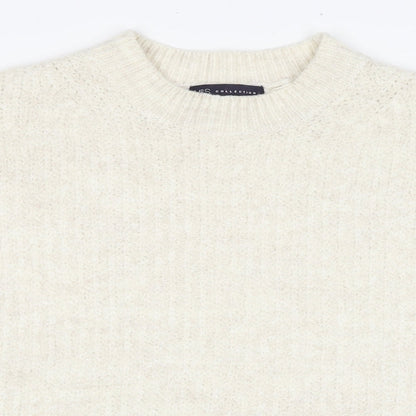 Womens UK Size 12 Marks and Spencer White Pullover Jumper