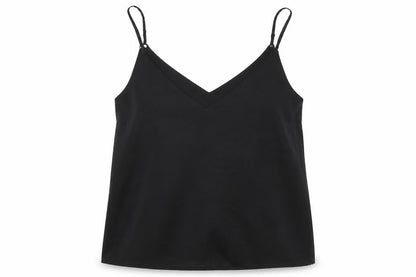 Womens UK Size 10 ASOS Black Basic Tank
