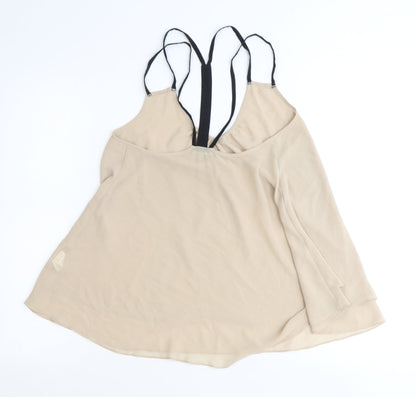 Womens UK Size 8 River Island Beige Basic Tank