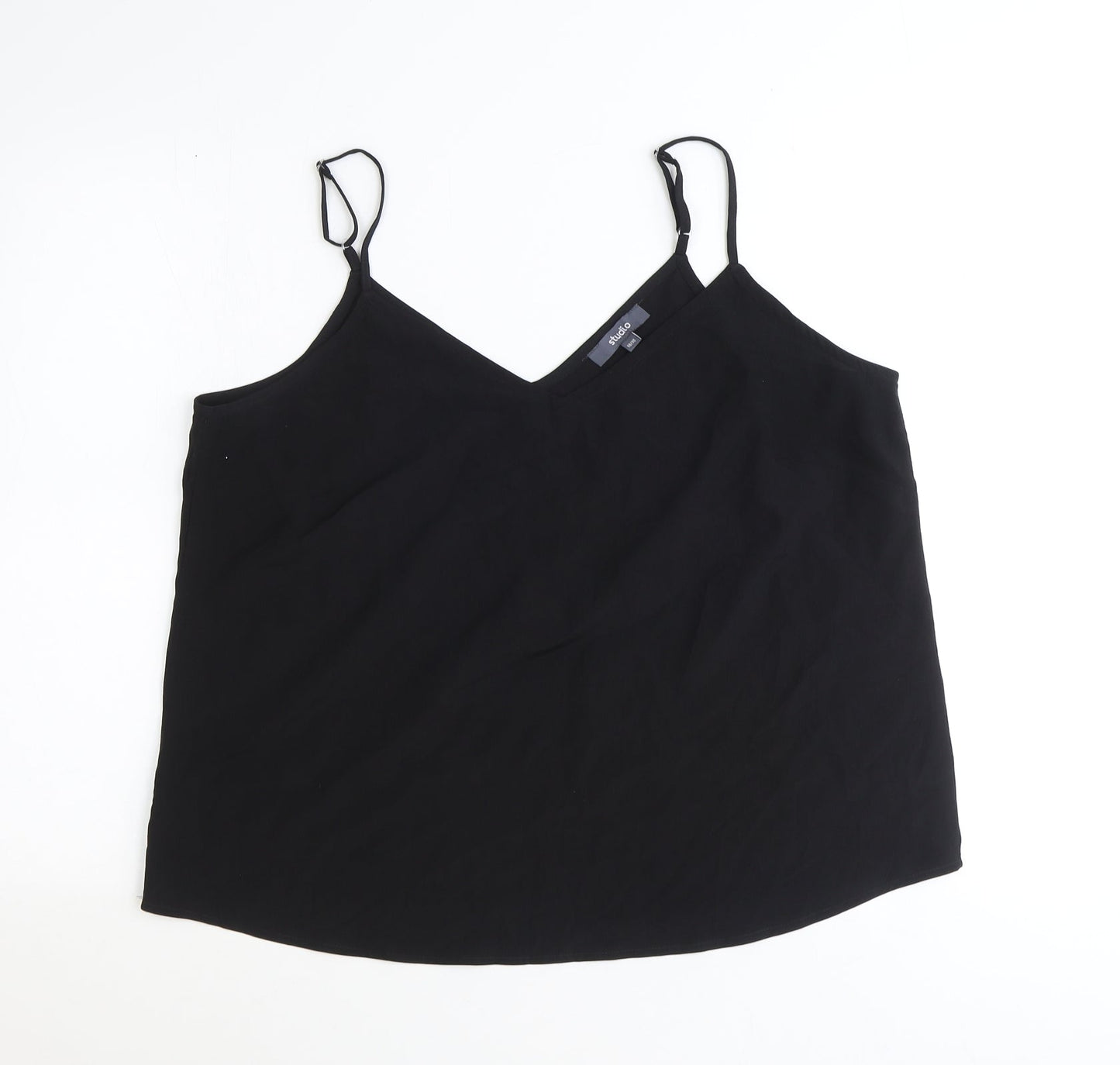 Womens UK Size 16 Studio Black Basic Tank