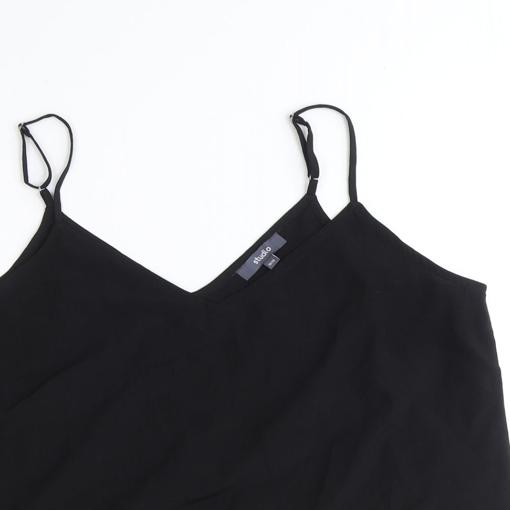 Womens UK Size 16 Studio Black Basic Tank