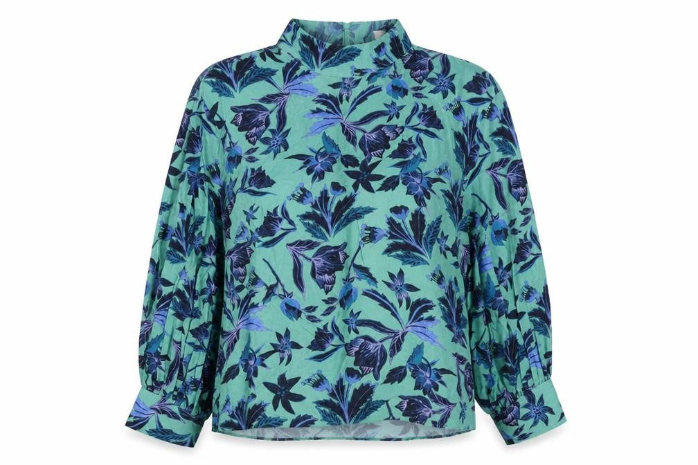 Womens UK Size 8 H&M Blue Basic Blouse