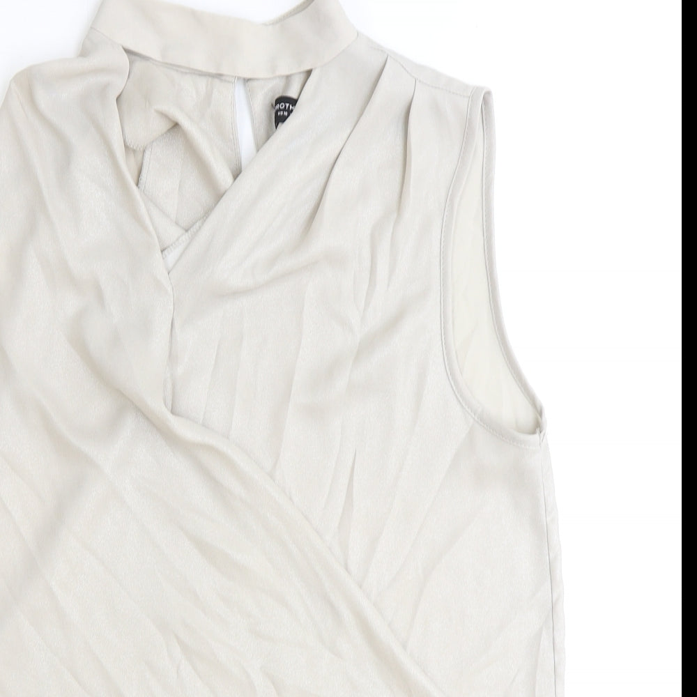 Womens UK Size 14 Dorothy Perkins Grey Basic Tank