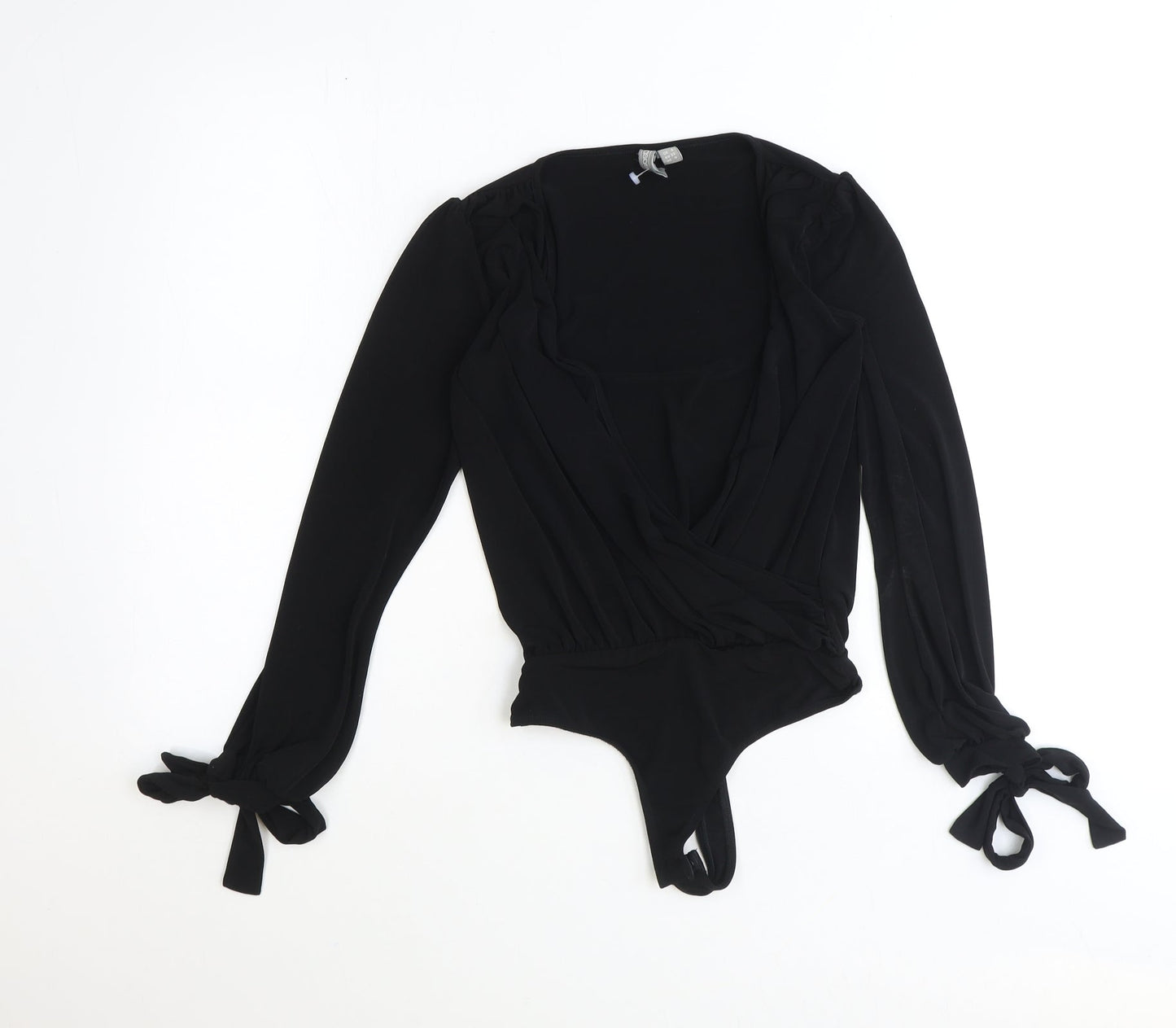 Womens UK Size 4 ASOS One-Piece Black Bodysuit