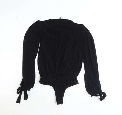 Womens UK Size 4 ASOS One-Piece Black Bodysuit