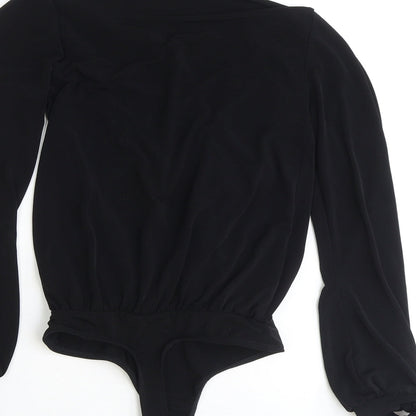 Womens UK Size 4 ASOS One-Piece Black Bodysuit