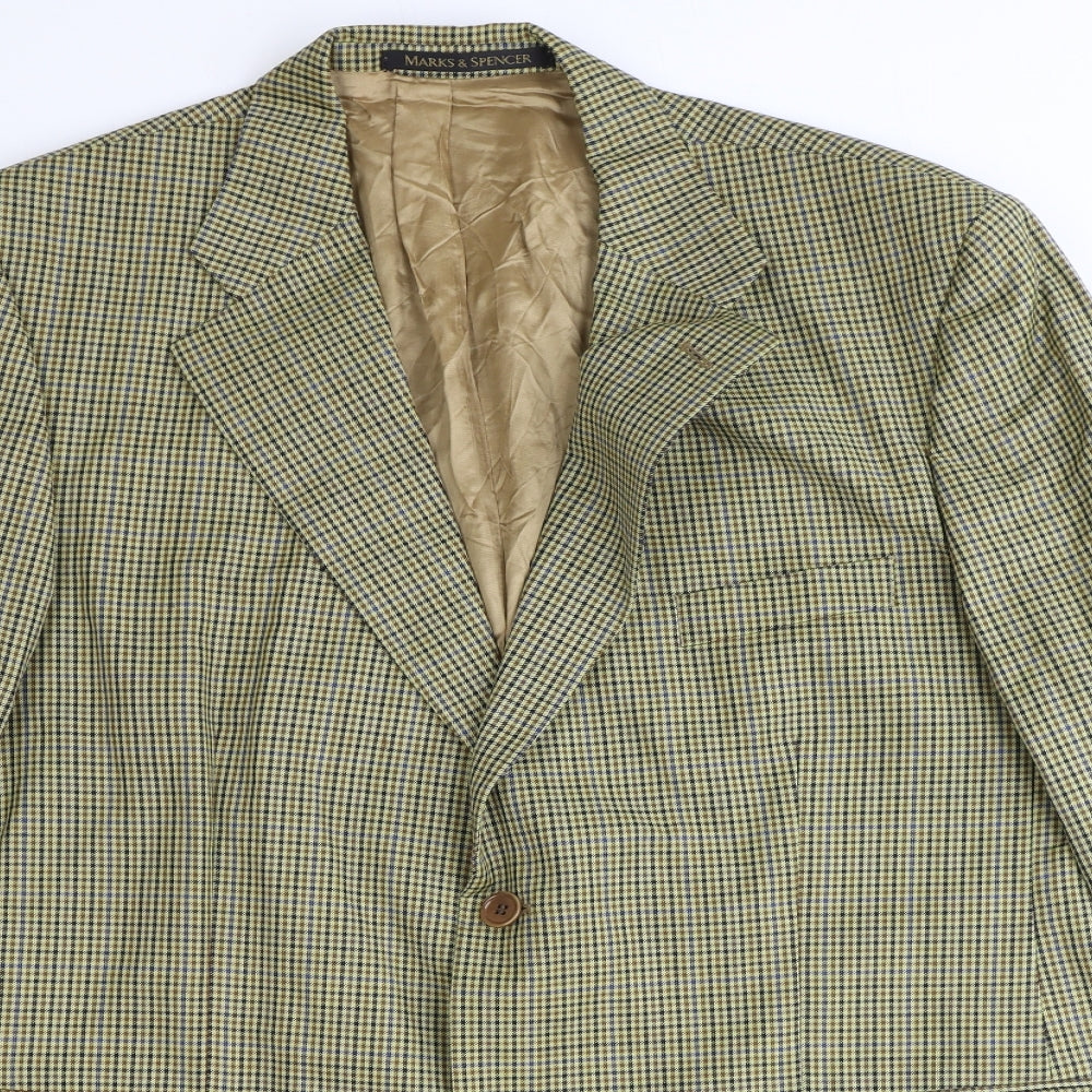 Mens UK Size One Size Marks and Spencer Regular Brown Suit Jacket